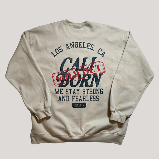 CaliBorn Sold Out Graphic Crew Neck Pullover Sweater